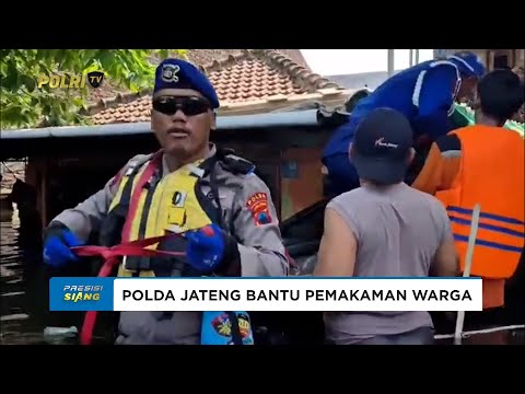 DITPOLAIRUD POLDA JATENG BANTU PEMAKAMAN ALMARHUMAH KASLIMAH KE TPU TRIMULYO WETAN