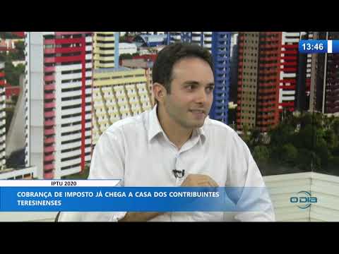 O DIA NEWS 09 03 20  Alexandre C. Branco (Coord. especial da receita do municiÌpio) - IPTU 2020