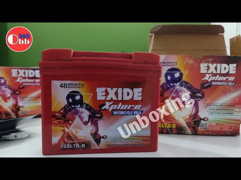 Exide Best 7LB Bike Battery Unboxing Or Price | Exide Most Running Battery Bike & Moped