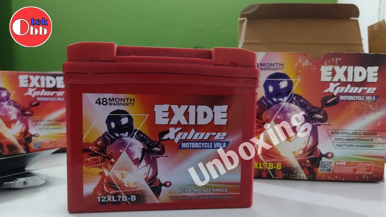 Watch video Exide Best 7LB Bike Battery Unboxing Or Price | Exide Most Running Battery Bike & Moped Now Exide Best 7LB Bike Battery Unboxing Or Price | Exide Most Running Battery Bike & Moped