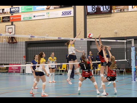 Broodnodige zege volleybalsters Activia in kelderkraker
