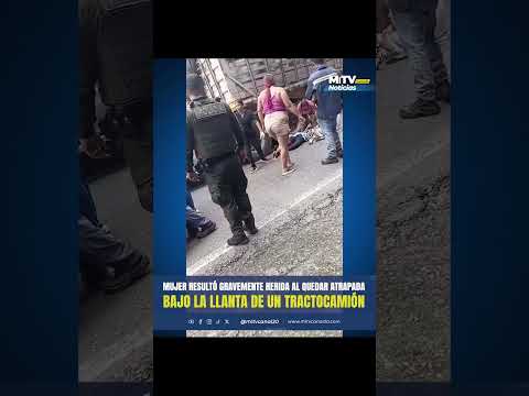 Mujer resultó herida tras quedar atrapada bajo llanta de tractocamión en vía de Norte de Santander