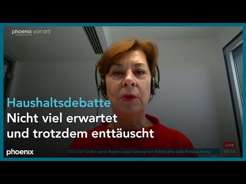 phoenix nachgefragt mit Christine Dankbar zum Nachtragshaushalt am 29.11.23
