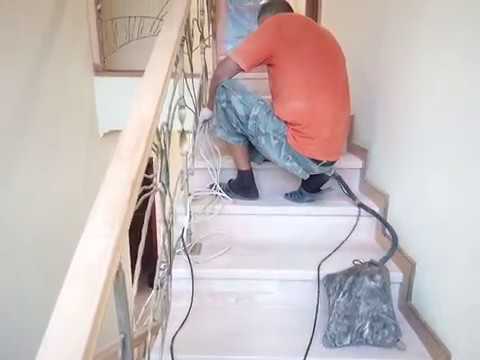 Реставрация буковой лестницы  в Киеве