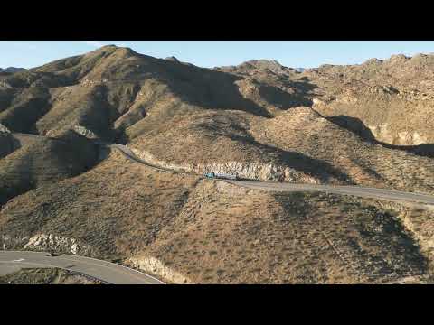 4K Drone View of Highway 74 into Palm Springs