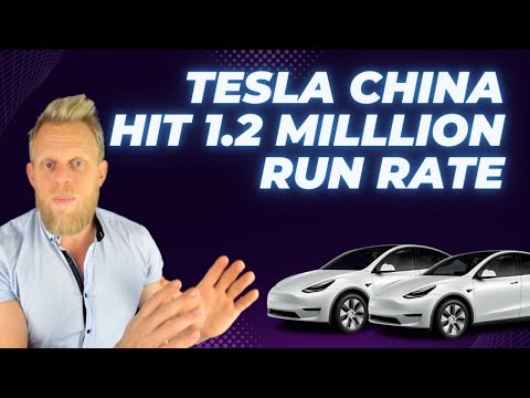 Tesla China hit 1.2 million run rate - EVs pile up like never before
