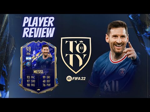 FIFA 22 TOTY Messi (98) Player Review/Highlights