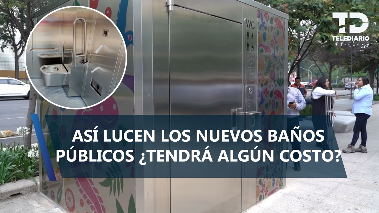 Así lucen los nuevos baños públicos instalados de la CdMx
