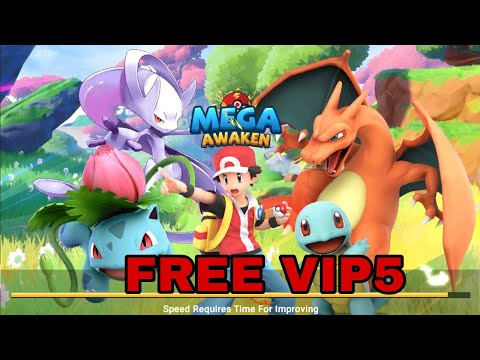 Mega Awaken Gameplay - Free VIP5 Pokemon RPG Android IOS