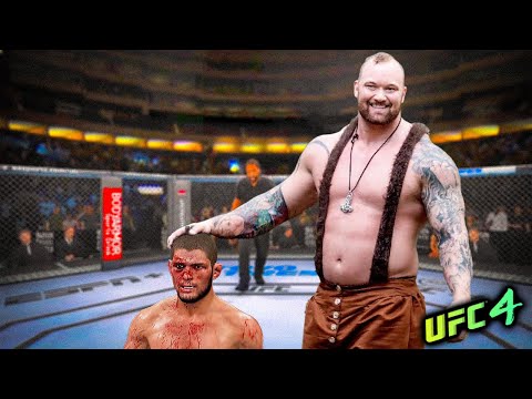 Khabib Nurmagomedov vs. Big Power Bjornsson (EA sports UFC 4)