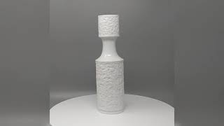 1970s Stunning Space Age White Vase in Bavaria's Porcelain. Made in Germany