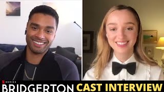 Bridgerton Interview -Phoebe Dynevor and Regé Jean Page video