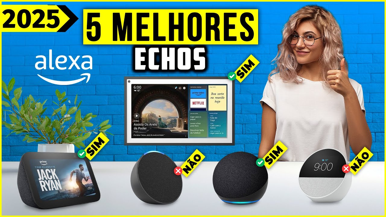 Os 5 Melhores Echo / Alexa De 2024! - Tem Bom e Barato, Com Fire TV e Outros.