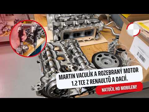 Martin Vaculík se nachomýtl k rozebranému motoru 1.2 TCe z renaultů a dacií. Natočil to mobilem