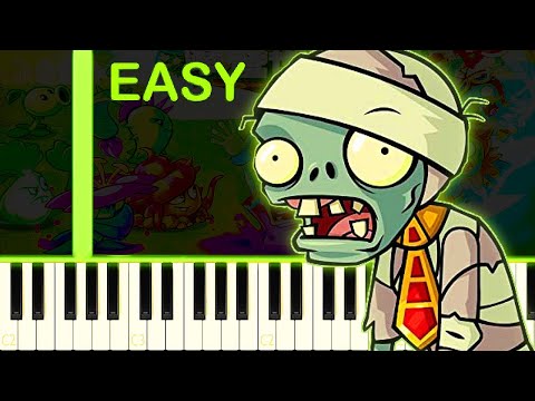 Plants Vs. Zombies 2: Modern Day: Mid-Wave B - EASY Piano Tutorial