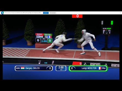 Cht d'Europe Bâle 2024 Finale épée hommes individuel