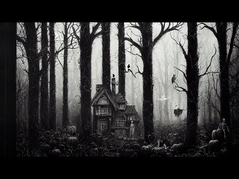 1930s Haunted House Halloween Ambience | Black & White Films With Relaxing Spooky Sounds  ~ 3 Hours