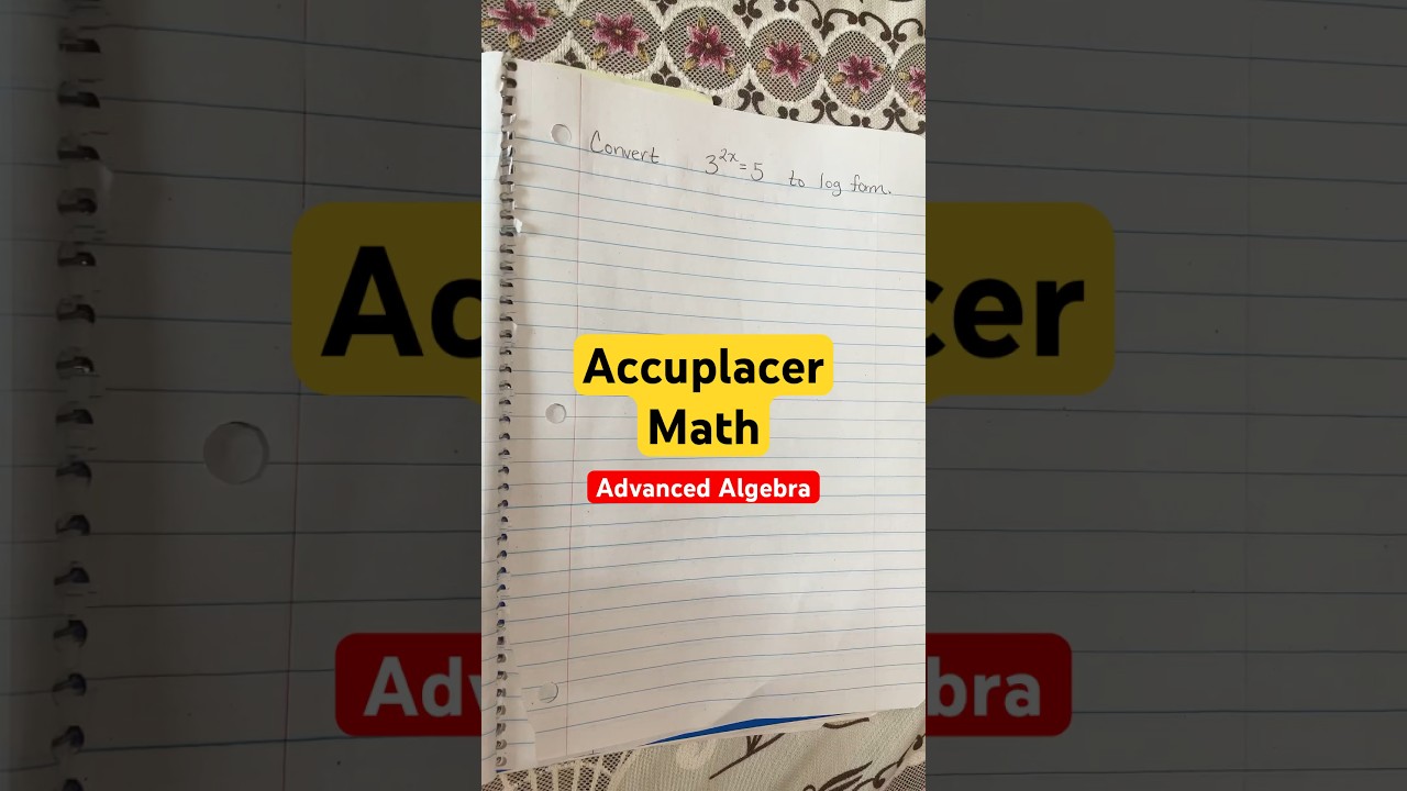 Accuplacer Math Test Prep | Advanced Algebra & Functions #accuplacer #collegeprep #algebra #math