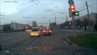 Red Light Runner Gets Taught A Lesson By Bus