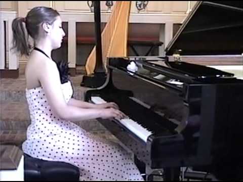 Mariah Gillespie performing Grieg: Notturno, Op. 54 No. 4 on the piano
