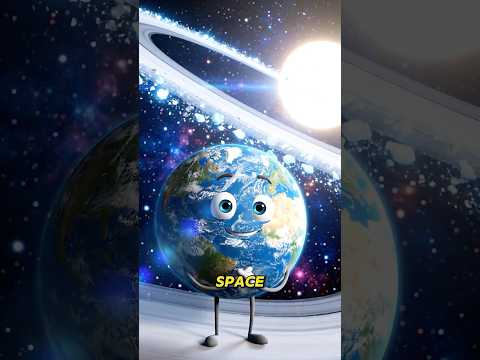 Earth’s New Look: The Ring Edition ✨#Earth #Space#ScientificFacts