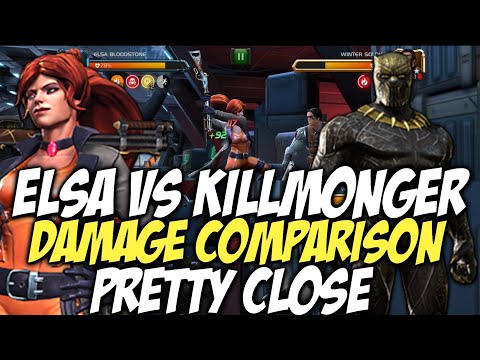Killmonger Vs Elsa Bloodstone | Pretty Close | Marvel Contest Of Champions
