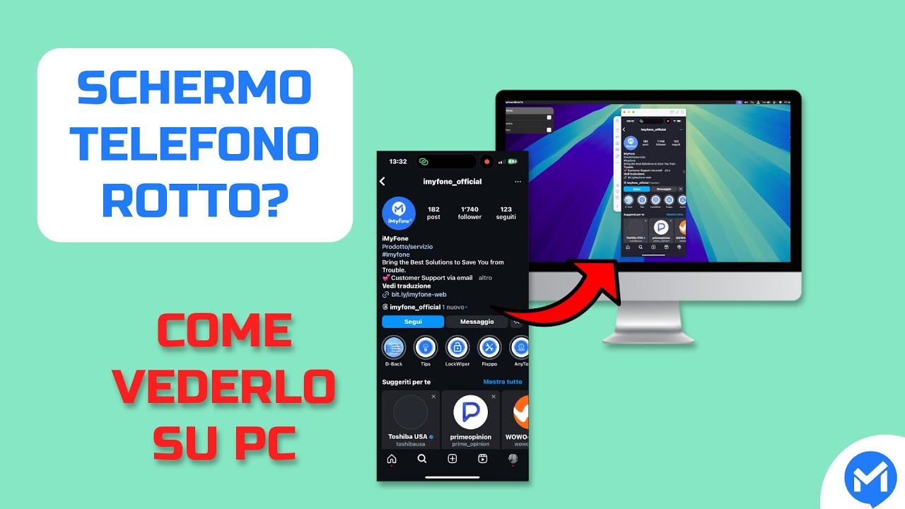 visualizzare schermo rotto android su pc