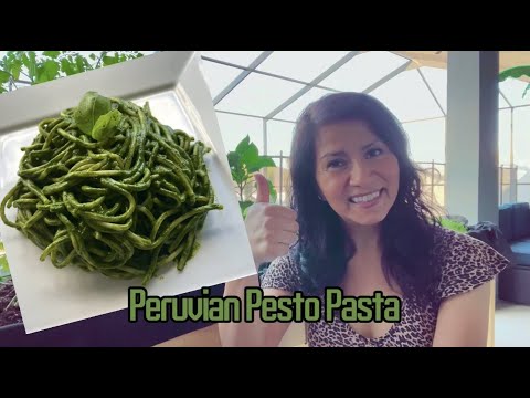 How To Make Green Spaghetti | Tallarín Verde | Peruvian Pesto Pasta | Easy and Nutritious