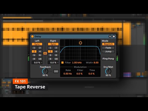 Tape Rewind FX Using Ableton Stock Delay