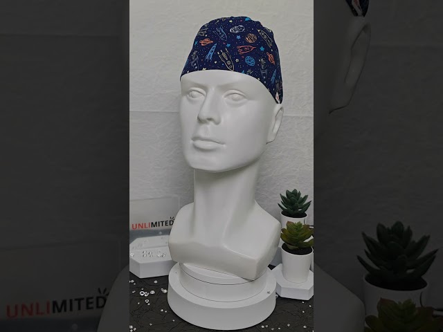 قبعة رأس جراحية بنقشة Galaxy Rockets – Scrub Cap G...