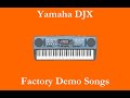 Yamaha DJX Démos Internes Factory Demo Songs