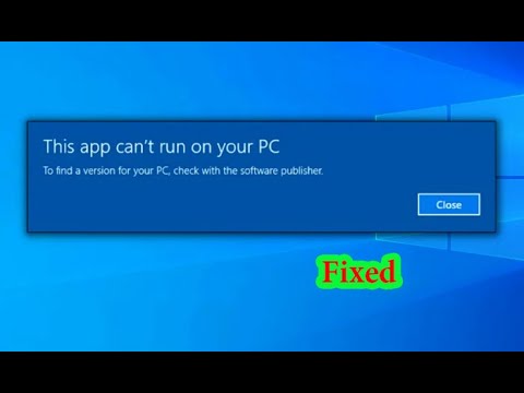 (2025)This app Can't run On your PC In Windows 10/11 | This app Cant't Open on Your PC Error solved 