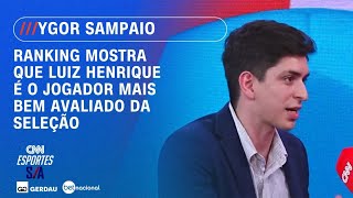 Vídeo: Luiz Henrique é o jogador mais bem avaliado da Seleção; veja ranking