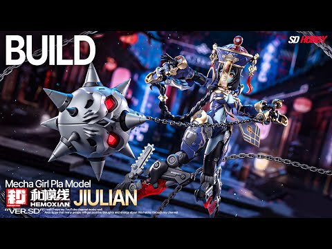 HEMOXIAN JS-009 Jiangshi Mecha Girl Qulyun ASMR BUILD | Relaxing Plastic Model Assembly