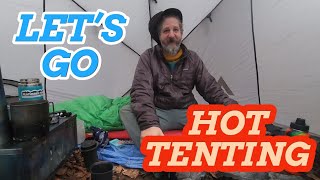 Hot tent camping trip "waffle making gone wrong "