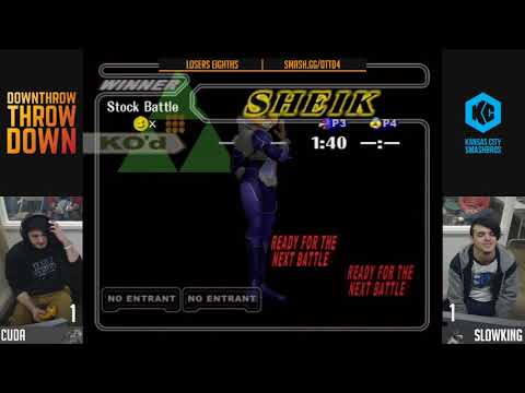 DTTD #4 SSBM - Cuda (Sheik) Vs. Slowking (Falco) Losers Eighths