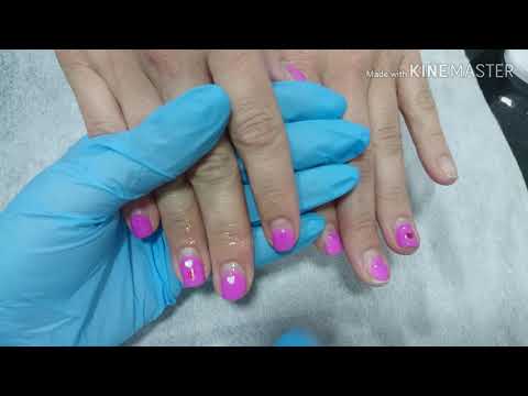 Маникюр китайскими материалами 💅. Зелёные ногти.  San Patrick manicure