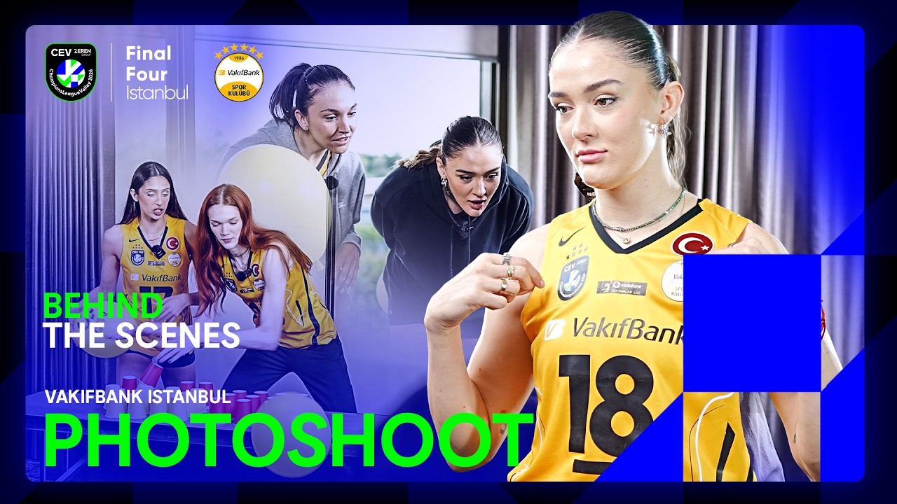 VakifBank ISTANBUL Players Like You’ve NEVER Seen Them | Official Team Photoshoot 💛🖤
