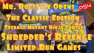 Mr. Poestyle Opens The Classic Edition Teenage Ninja Turtles Shredder's Revenge Limited Run Games