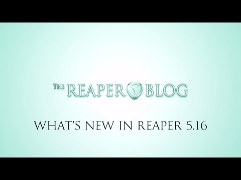 What's New in REAPER 5.16 | Meter plugins; General Dynamics; Spectral Hold