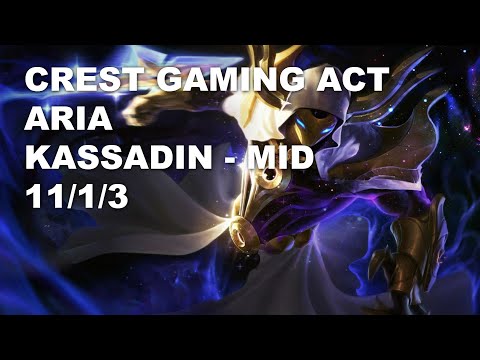 Crest Gaming Act Aria Mid Kassadin vs Diana - KR Challenger Patch 10.8