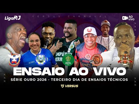 ENSAIO TÉCNICO SÉRIE OURO 2026 AO VIVO - INOCENTES, ARRANCO, IMPÉRIO, ESTÁCIO E PORTO DA PEDRA