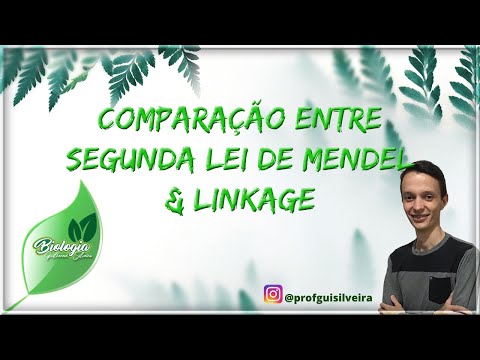GENÉTICA - Comparação: Segunda Lei de Mendel x Linkage