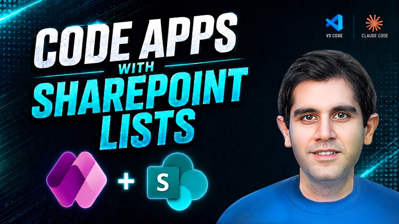 Build Power Apps Code Apps with SharePoint Lists | Complete Tutorial