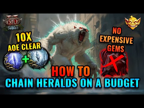 10X AOE with ''Cheap'' CHAIN HERALD BUILD TECH | Path of Exile 2 - Druid / Pathfinder Guide