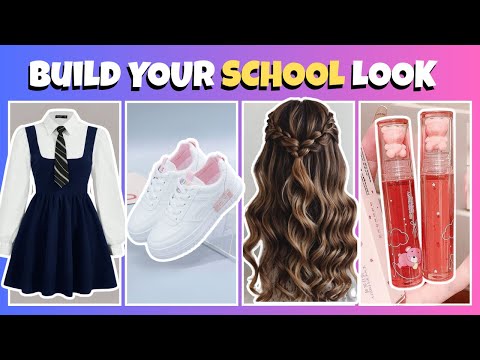 Create Your Stylish School Look 👩‍🎓💄💅🎀 | 3 choices Games 😍✨