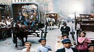 Download lagu A Glimpse of New York 1910 in color [60fps, Remastered] w/sound design added mp3
