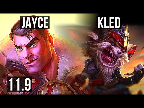 JAYCE vs KLED (TOP) | Rank 5 Jayce, 6/1/4, 900K mastery | TR Grandmaster | v11.9