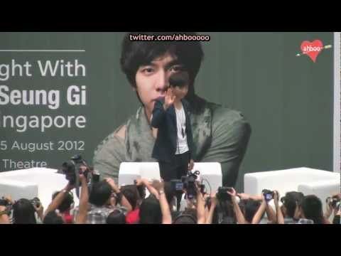 120824 Lee Seung Gi Press Conference in Singapore 4/4