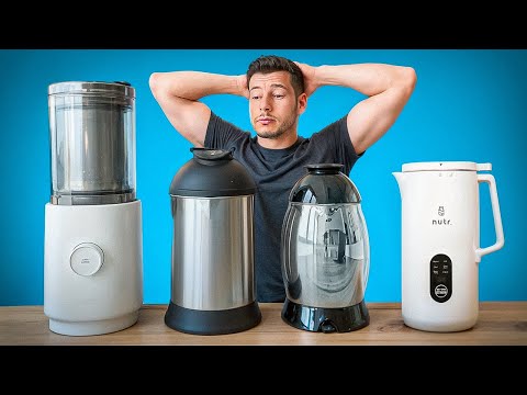 Mini Electric Nut Milk Maker, Automatic Nut Milk Maker with All Steel Interior, 27.05 oz, 800 ml Capacity, Touchscreen Quiet Operation, for 2 to 4 People video review thumbnail